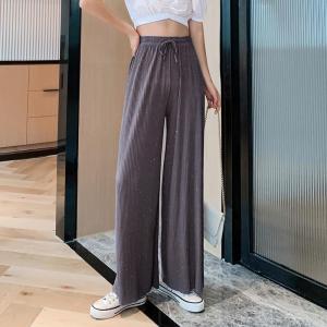 冷感ワイドパンツ シフォン 夏 レディース ス...の詳細画像2