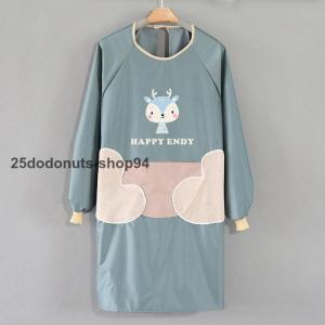 割烹着 おしゃれ エプロン 袖付き かっぽう着...の詳細画像1