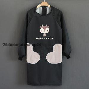 割烹着 おしゃれ エプロン 袖付き かっぽう着...の詳細画像3