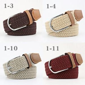 レディース ストレッチ メッシュベルト ゴム ...の詳細画像4