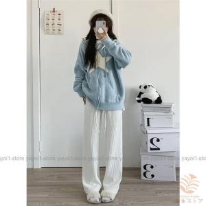 ワイドパンツ レディース スウェットパンツ エ...の詳細画像1