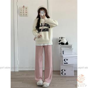 ワイドパンツ レディース スウェットパンツ エ...の詳細画像2