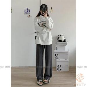 ワイドパンツ レディース スウェットパンツ エ...の詳細画像4