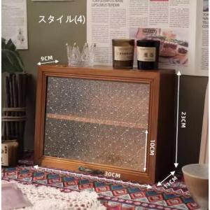 ミニ食器棚 木製 ガラス扉 おしゃれ キッチン...の詳細画像4