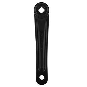 自転車 クランクアーム 自転車クランク左 170mm 左側 クランク アイアン 菱形穴 MTB ロードバイク アルミ合金 (黒)