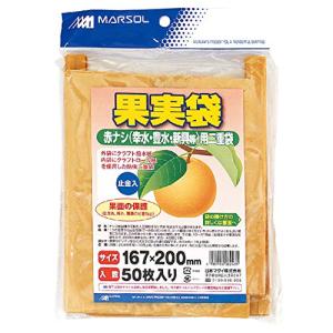 日本マタイ 果実袋 - 二重袋 赤梨用 ベージュ 50入