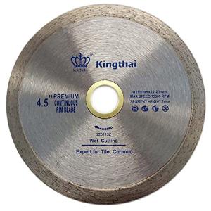 Kingthai 115 mm 連続リム刃 湿式 ダイヤモンドブレード 陶器磁器タイル用 刃 ダイヤモンド カッター 替刃 替え刃