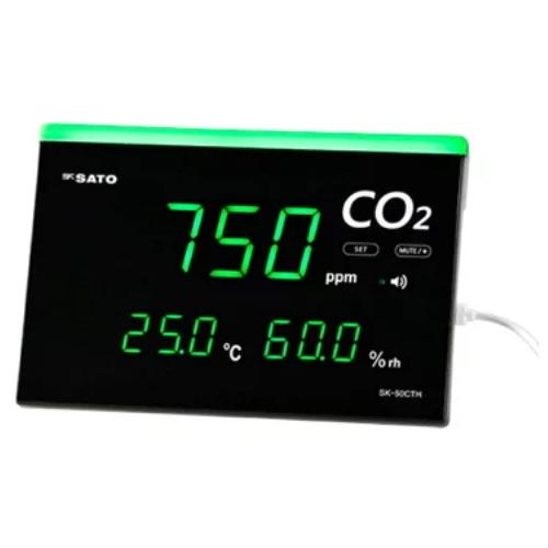 佐藤計量器 快適ナビ CO2モニターSK-50CTH　換気対策 アラーム付 二酸化炭素測定器 二酸化...