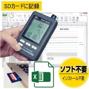 デジタル温湿度・気圧計 MHB-382SD　サトテック データロガー