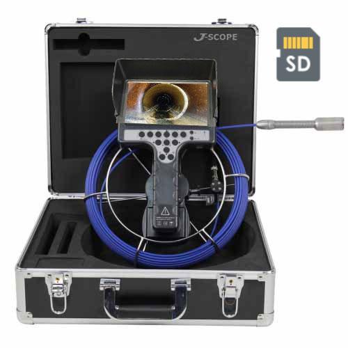 Jスコープ 管内検査カメラ HJ-WB23　カメラヘッド直径23mm ケーブル長30m 7時間駆動 ...