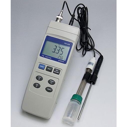 サトテック pH計/温度計 PH-208 (PE-03K7付)