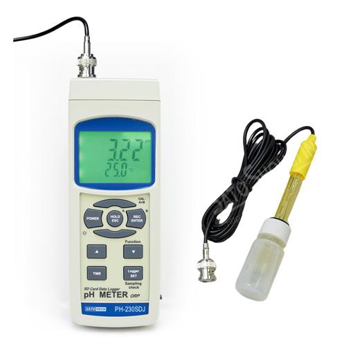 サトテック pH計データロガー PH-230SD J (PH-230SD 日本仕様) pH電極PE-...