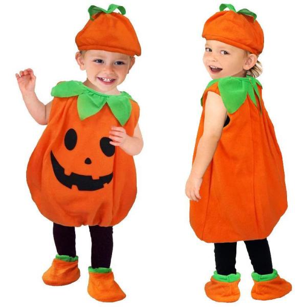 ハロウィン 子供 ベビー ジャックオーランタン かぼちゃ baby halloween 幼稚園 保育...