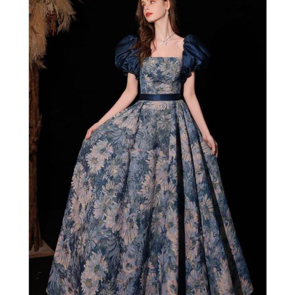 ロングドレス 演奏会用 パーティードレス 結婚式 １着３用ドレス ステージドレス 大人 ピアノ 発表...