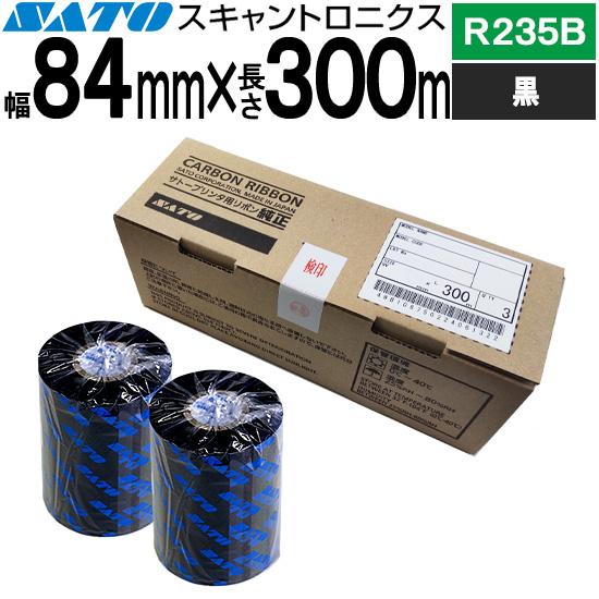スキャントロリボン R235B 84mm x 300m 黒 裏巻き 1箱 3巻 WB1008014 ...