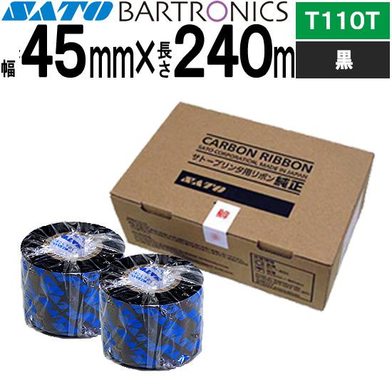 バートロリボン 45mm×240m T110T 黒 ブラック 1箱 10巻 WB1034962 SA...