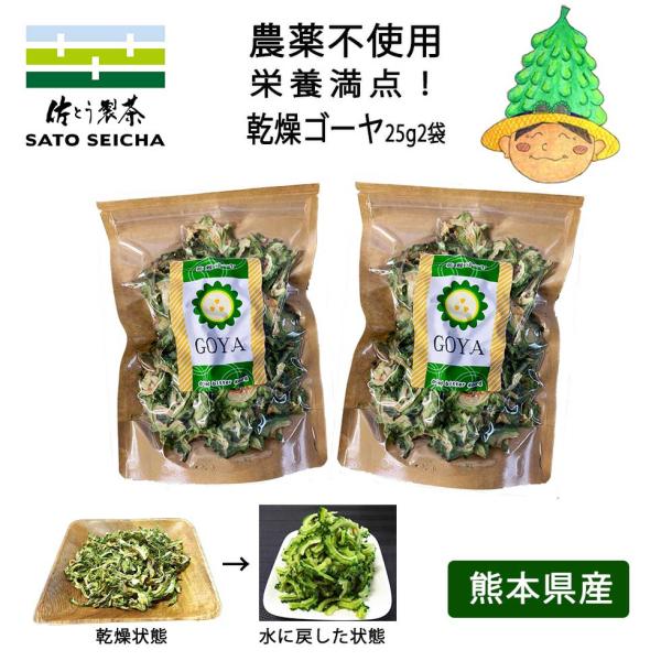 ゴーヤ 乾燥ゴーヤ 国産 乾燥ゴーヤ25g 2袋セット ビタミンＣ 食物繊維 乾燥野菜 エラブ にが...