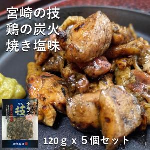 宮崎の技　鶏の炭火焼　塩味5袋セット