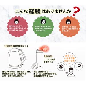 電気ケトル ポータブル 海外対応 携帯 湯沸か...の詳細画像1
