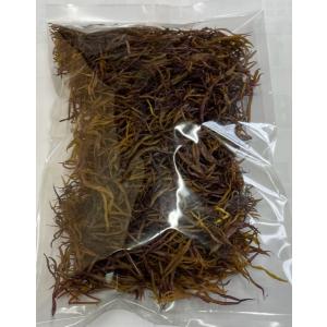 ふのり　１００ｇ（業務用です。）　青森県尻屋産　形状は袋多い、色は薄茶でまばら、水戻し後は固めです