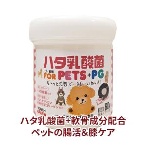 動物用サプリ 犬 猫 アレルギー 歯周病 口臭予防 ハタ乳酸菌 FOR PETS ペット用 60g〔NS〕｜サツマ薬局