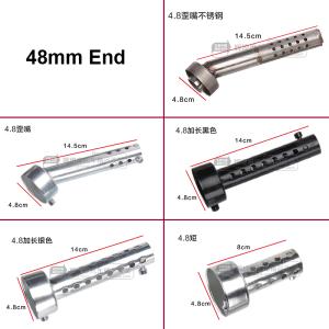 バイク用 マフラーバッフル 汎用 内径35mm 42mm 45mm 48mm 60mm用 エキゾース...