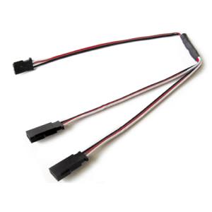 ▼フタバ＆Zタイプ対応二股RX280mm延長コード,イーグル2384（ゆうパケット）