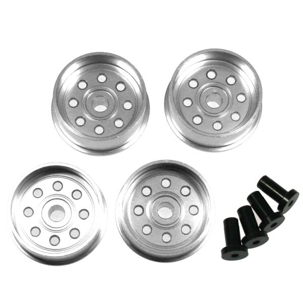 ▼ミニ四駆用ホールタイプ大径アルミホイール【シルバー】MINI4-78034U-SI（ゆうパケット）