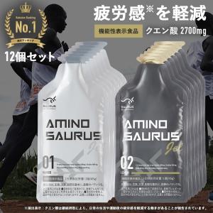 AMINOSAURUS GEL アミノサウルス ジェル 2種各6合計12個入 国産 機能性表示食品 マラソン 補給食 ジェル ランニング 補給食 フル マラソン完走セット