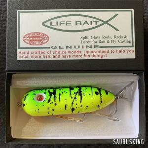 Lifebait ライフベイト トピードS Color:GRA 90mm 22g ウッド製トップウォータープラグ バスルアー｜saurusking