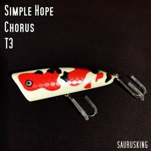 シンプルホープ Chorus コーラス color:T3 大正三色 / トップウォーターバスフィッシング Simple Hope｜saurusking