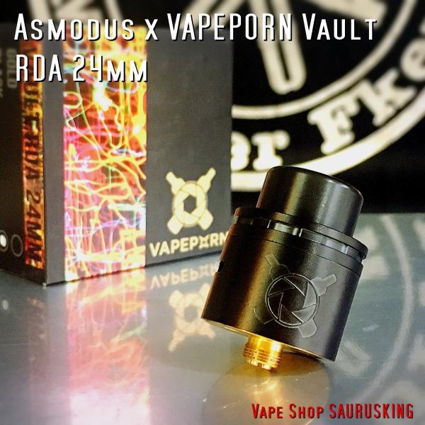 Asmodus x VAPEPORN Vault RDA 24mm color:Black /  ア...