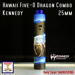 Kennedy Hawaii Five-0 Dragon Combo  25mm / ケネディ*正規品*VAPE RDA + Mechanical Tube MOD メカニカル｜saurusking