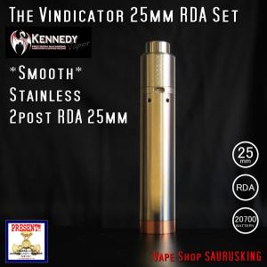 Kennedy The Vindicator 25mm Mod RDA Set Stainless #01/ ケネディ*正規品*VAPE Mechanical Tube MOD｜saurusking