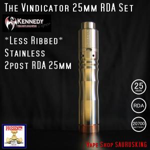 Kennedy The Vindicator 25mm Mod RDA Set Stainless #02/ ケネディ*正規品*VAPE Mechanical Tube MOD｜saurusking