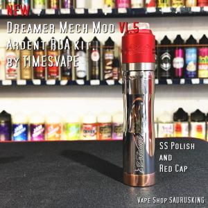 Dreamer Mech Mod V1.5 + Ardent RDA kit [SS+Red] by Timesvape / タイムズベイプ ドリーマー アルデンテ*正規品*VAPE｜saurusking