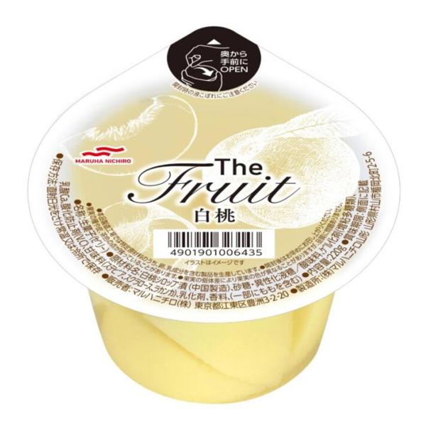 【12個セット】マルハニチロ The Fruit 白桃 220g 1個240円 送料無料 ゼリー フ...