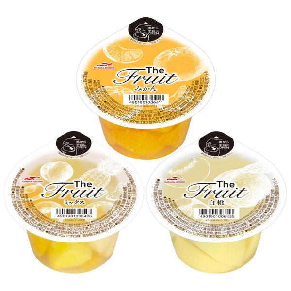 [計18個セット]マルハニチロ The Fruit 3種セット(みかん/4種のミックス/白桃)220...