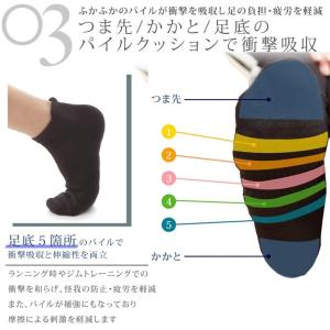 抗菌防臭 表糸:綿100% スポーツソックス ...の詳細画像4