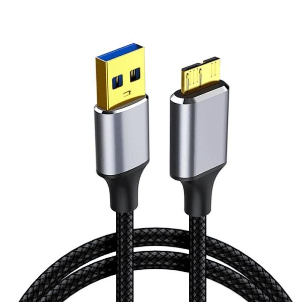 USB3.0 ケーブル Micro B ハードディスク ケーブル USB タイプAオス - マイクロ...