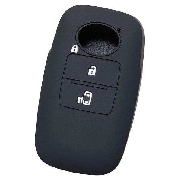 IKTダイハツ・トヨタ車用 スマートキー用シリコンカバー 2ボタン ブラック/新型タント（2019/...