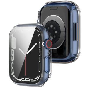 2枚Apple Watch series 7 41mm 45mm 用 ケース 防水 保護カバー 強化ガラス画面カバー iwatch 7 保護｜savoia