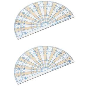 ２個セットコクヨ 分度器 まなびすと 再生PET樹脂製 90x50mm 半円 GY-GBA310｜savoia