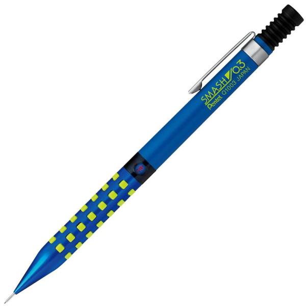 ぺんてる シャープペン スマッシュ 0.3mm Q1003-PL1 ブルー×ネオングリーン