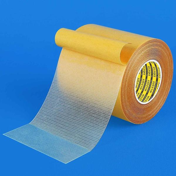 MILEQEE 両面粘着布ダクトテープ粘着性が高く丈夫で丈夫なカーペットテープ残留物がなく簡単に剥が...