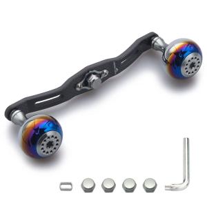 ベイトリール ダブルハンドル 120mm 7×4mm穴対応 シマノ 8x5mm穴対応
