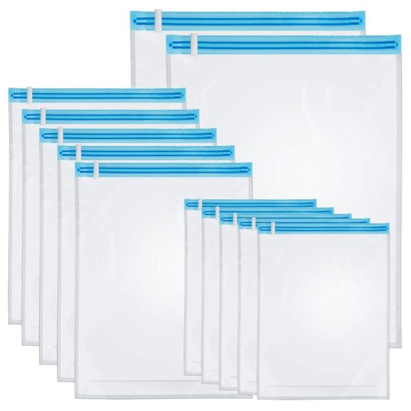 Love-KANKEI 圧縮袋 衣類圧縮袋 M・L各5枚+XL2枚=12枚組 掃除機不要 防塵 防湿...