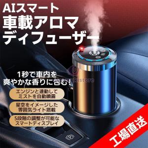 アロマディフューザー 車用 水なし芳香剤 コー...の詳細画像1