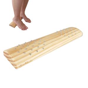 青竹踏み 木製 ステンレスイボ付き 和モダンデザイン ワンランク上の青竹踏みを探している方にお勧め 取扱説明書付 足裏マッサージ 足つぼ 頻尿改善 偏平足改善