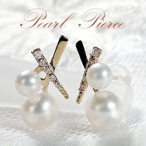 イエローゴールド K18 YG 白蝶貝 半円 ピアス 18金 k18 半球 ゴールド